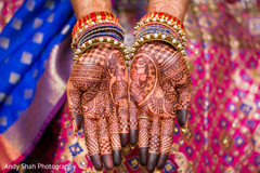 Unique bridal mehndi hand design. Unique bridal mehndi hand design.
