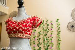 Red and gold bridal Lengha choli. Red and gold bridal Lengha choli.