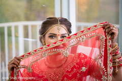 Indian bride red dupatta. Indian bride red dupatta.