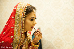 Beautiful indian bride getting ready. Beautiful indian bride getting ready.