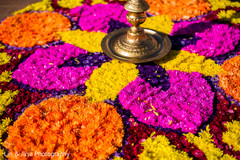Multicolored sangeet floral decor. Multicolored sangeet floral decor.