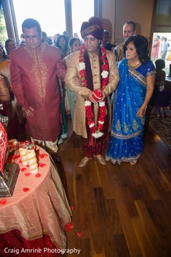 Indian groom welcome ritual. Indian groom welcome ritual.