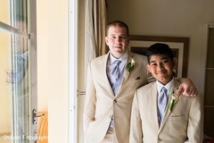 Indian groom western wedding fashion.