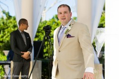 Indian groom waiting for the bride.
