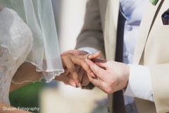 Traditional Indian wedding ring exchange. Traditional Indian wedding ring exchange.