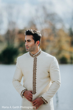 Elegant indian groom posing for photo shoot Elegant indian groom posing for photo shoot