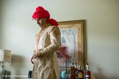 Charming groom getting ready for her wedding day. Charming groom getting ready for her wedding day.
