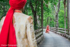 Creative Indian wedding first look photo shoot. Creative Indian wedding first look photo shoot.