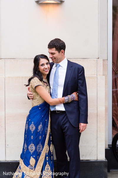 Ravishing indian couple's wedding reception attire