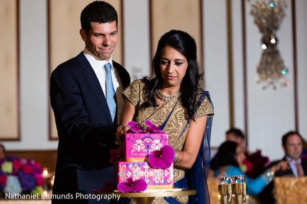 indian wedding reception,indian wedding reception photography,indian bride and groom,indian wedding cake