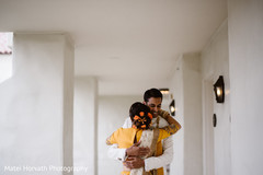 Indian bride and groom romantic first glance Indian bride and groom romantic first glance