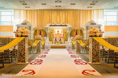 Yellow themed Indian wedding ceremony.
