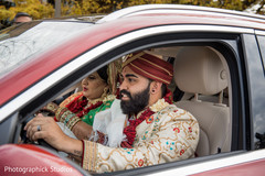 Indian newlyweds farewell. Indian newlyweds farewell.