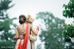 Indian bride and groom romantic first glance Indian bride and groom romantic first glance