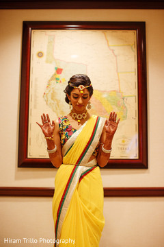 Indian bride ready for haldi Indian bride ready for haldi