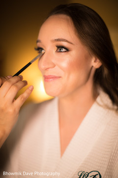 Indian bride makeup session Indian bride makeup session