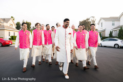 Handsome indian groom with groomsmen Handsome indian groom with groomsmen