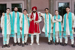 Indian wedding portrait groomsmen and groom Indian wedding portrait groomsmen and groom