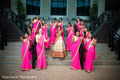 Indian bride entourage. Indian bride entourage.