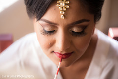 Adorable indian bride getting ready Adorable indian bride getting ready
