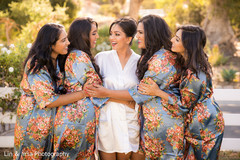 Indian bride and bridesmaids joyful moment Indian bride and bridesmaids joyful moment