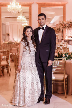 Stylish Indian bride and groom. Stylish Indian bride and groom.