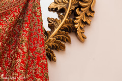 Red and gold bridal lehenga. Red and gold bridal lehenga.