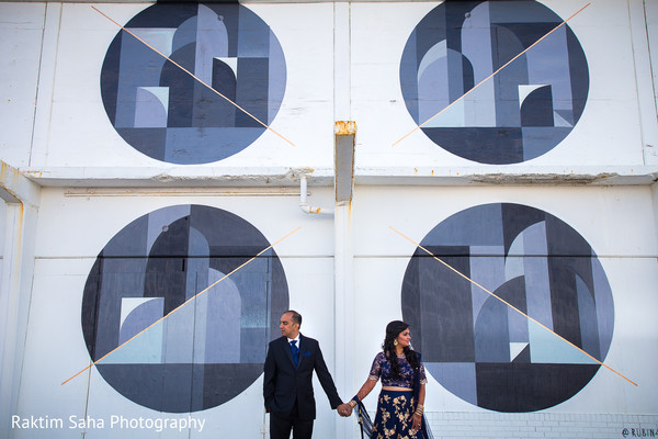 Ravishing indian couple's wedding reception attire