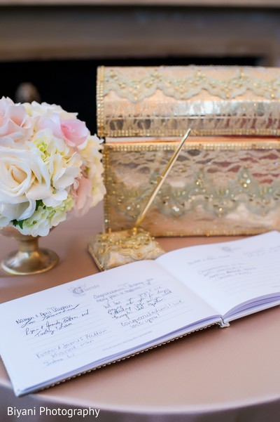 Inspiring Indian wedding ceremony guest book.