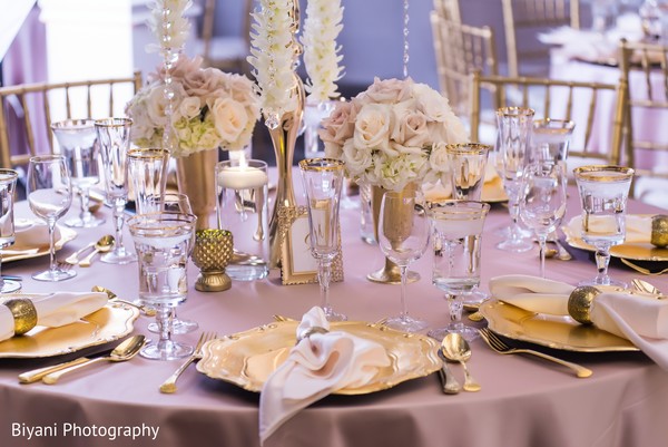 Exquisite Indian wedding table decor.
