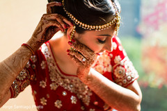 Indian bride getting ready capture Indian bride getting ready capture