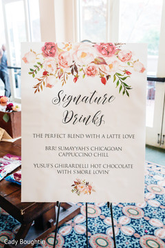 Signature drinks sign Signature drinks sign