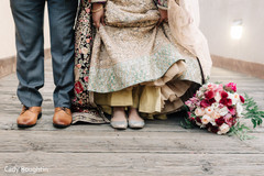 Indian bride and groom shoes close up Indian bride and groom shoes close up