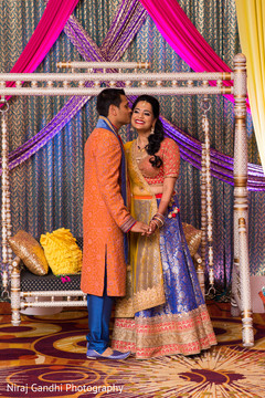 Adorable indian groom kissing bride photography Adorable indian groom kissing bride photography