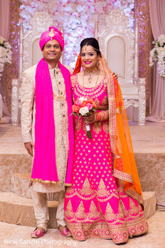 Elegant indian lovebirds wedding outfit Elegant indian lovebirds wedding outfit