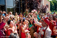 Indian groom's baraat procession. Indian groom's baraat procession.