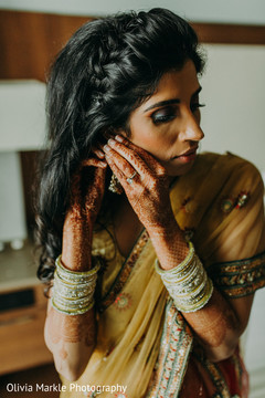 Ravishing Indian bride getting ready. Ravishing Indian bride getting ready.
