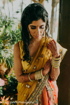 Delightful portrait of Indian bride. Delightful portrait of Indian bride.