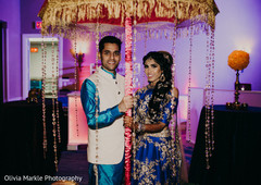 Sensational Indian bride and groom sangeet night photo shoot. Sensational Indian bride and groom sangeet night photo shoot.