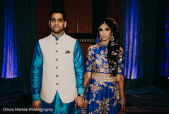Stylish Indian bride and groom. Stylish Indian bride and groom.