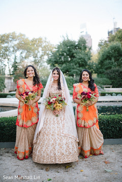 Charming Indian bridal party. Charming Indian bridal party.