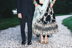 Elegant Indian bride and groom reception fashion. Elegant Indian bride and groom reception fashion.
