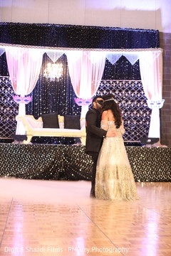Indian lovebirds having their first dance. Indian lovebirds having their first dance.