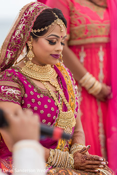 Indian bride praying. Indian bride praying.