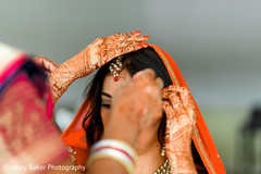 Indian bride's final touch ups Indian bride's final touch ups