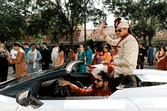 Fabulous Indian groom baraat car. Fabulous Indian groom baraat car.