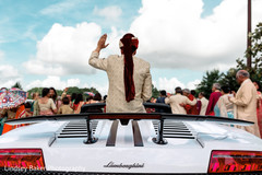 Indian groom's baraat Lamborghini. Indian groom's baraat Lamborghini.