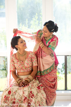 Charming maharani getting ready for her big day. Charming maharani getting ready for her big day.