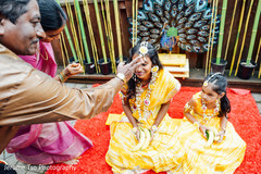 Indian bride ready for haldi Indian bride ready for haldi