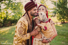Adorable indian couple with dog outdoor photo session Adorable indian couple with dog outdoor photo session